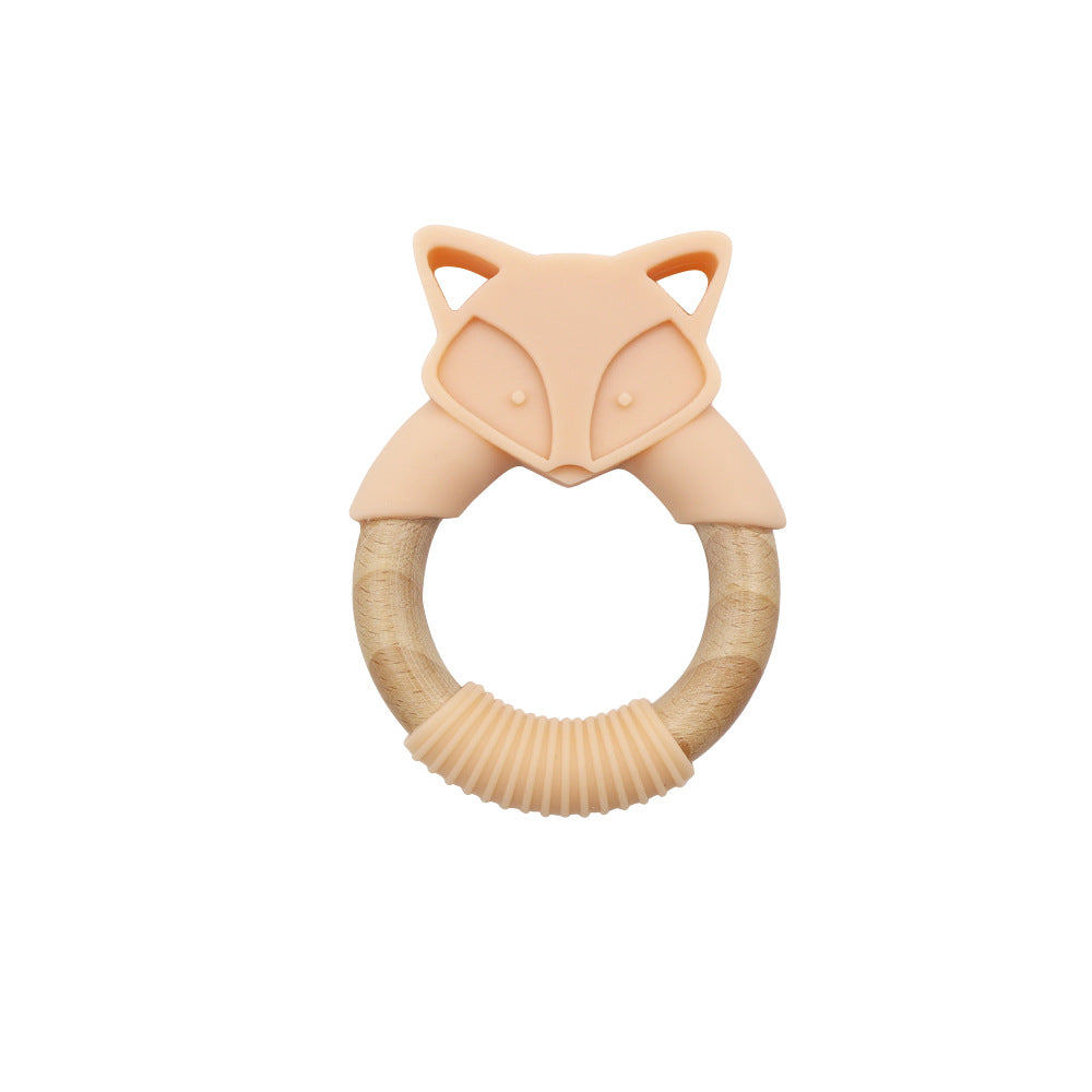 Wholesale 10PCS/PACK Silicone Fox Beech Ring Teething Stick